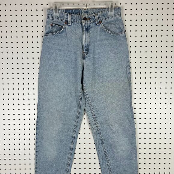 Levi's 10950 Light Wash Vintage‎ Jeans 28x31 Distressed 90s USA Orange Tab Worn - Picture 5 of 7